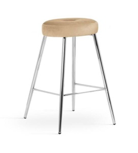SCAUN DE BAR CONSU 60, BEJ/CROM, STIL MODERN