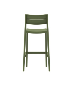 SCAUN DE BAR DE TERASA CAPRI 57, REALIZAT DIN PLASTIC, CULOARE VERDE, PENTRU UZ COMERCIAL, ARTIM GROUP SELECTION - Img 3