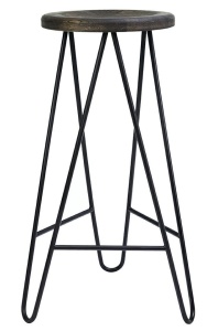 SCAUN DE BAR DIN STEJAR INCHIS HOKER RAW STIL MODERN INDUSTRIAL