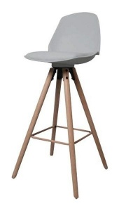 SCAUN DE BAR GRI OSLO STIL MODERN B2 - Img 1