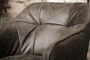 SCAUN DE BAR, GRI TAUPE, LOFT, COD 39080, DESIGN VINTAGE - Img 5