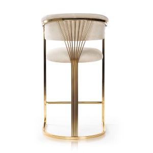 SCAUN DE BAR MARCILLE 70, BEJ/AURIU, STIL MODERN - Img 4