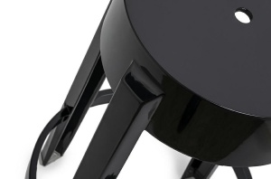 SCAUN DE BAR NEGRU HOKER CHARLES 75, STIL MODERN - Img 3