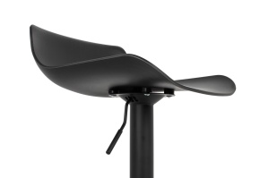 SCAUN DE BAR SNAP BAT, REGLABIL, NEGRU, CONFECTIONAT DIN PLASTIC SI METAL, STIL MODERN - Img 3