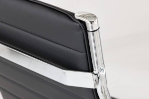 SCAUN DE BIROU, BIG DEAL 107/117CM, METAL SI PIELE ECO DE CULOARE NEAGRA, COD 41022 - Img 4