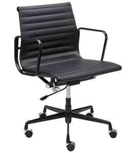 SCAUN DE BIROU BODY PRESTIGE PLUS, NEGRU, STIL MODERN B2 - Img 1