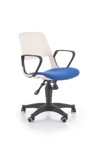 SCAUN DE BIROU PENTRU COPII ALB/ALBASTRU/NEGRU JUMBO STIL MODERN HALMAR - Img 5