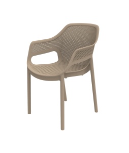 SCAUN DE TERASA AER 33, REALIZAT DIN PLASTIC, CULOARE BEJ, PENTRU UZ COMERCIAL, ARTIM GROUP SELECTION