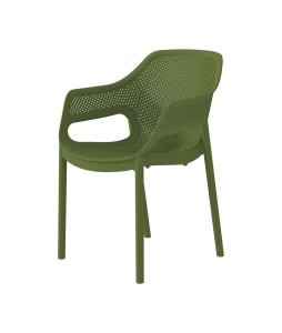 SCAUN DE TERASA AERO 57, REALIZAT DIN PLASTIC, CULOARE VERDE, PENTRU UZ COMERCIAL, ARTIM GROUP SELECTION