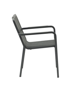SCAUN DE TERASA PUREZZA 21, REALIZAT DIN ALUMINIU, CULOARE ANTRACIT, PENTRU UZ COMERCIAL, ARTIM GROUP SELECTION - Img 2