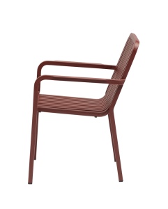 SCAUN DE TERASA PUREZZA 22, REALIZAT DIN ALUMINIU, CULOARE ROSIE, PENTRU UZ COMERCIAL, ARTIM GROUP SELECTION - Img 4