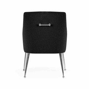 SCAUN DINING AMADEUS, NEGRU/CROM, STIL MODERN - Img 3