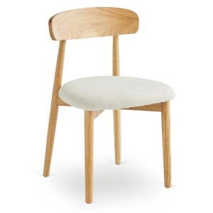 SCAUN DINING, ARTIM MEBLE, REALIZAT DIN LEMN SI TEXTIL, CULOARE STEJAR/BEJ, STIL MODERN - Img 10