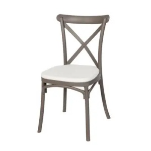 SCAUN DINING BOHO, BEJ INCHIS, STIL CLASIC - Img 2