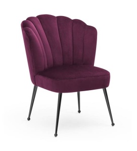 SCAUN DINING BOLONIA, BORDO/NEGRU, STIL MODERN