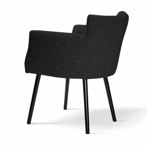 SCAUN DINING BRAGA, NEGRU, STIL CLASIC, ATR - Img 3