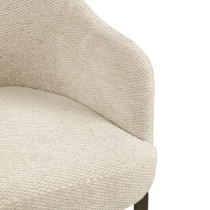 SCAUN DINING, HADLEY, REALIZAT DIN METAL SI TEXTIL IGNIFUG, CULOARE ALB CREM, DESIGN DEOSEBIT, RICHMOND INTERIORS - Img 3