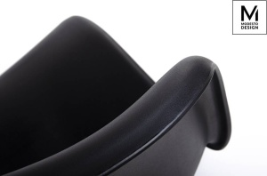 SCAUN DINING HOVER, NEGRU MAT, DIN POLIPROPILENA, STIL MODERN B2 - Img 4