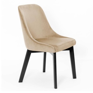SCAUN DINING IVAN, BEJ/NEGRU,STIL MODERN
