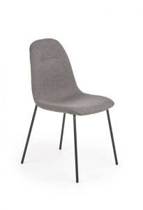 SCAUN DINING K413 GRI/NEGRU STIL MODERN HALMAR - Img 1