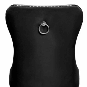 SCAUN DINING MADAME GLAMOUR, NEGRU/NEGRU, STIL CLASIC, - Img 4