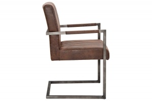 SCAUN DINING, MARO ANTICHIZAT, BIG ASTON, COD 39805, STIL VINTAGE - Img 3