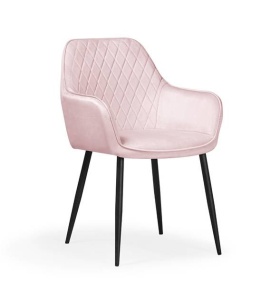 SCAUN DINING MILAN, ROZ/NEGRU, STIL MODERN, ATR
