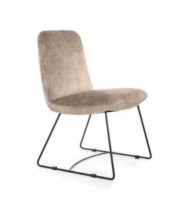 SCAUN DINING REGAGGIO, BEJ/NEGRU, STIL MODERN
