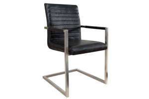 SCAUN DINING SAU BIROU NEGRU ANTIC IMPERIAL 37079 - DESIGN VINTAGE - Img 2
