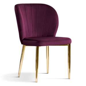 SCAUN DINING SHELLY, BORDO/AURIU, STIL MODERN