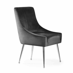 SCAUN DINING SIZAR, NEGRU/CROM, STIL MODERN