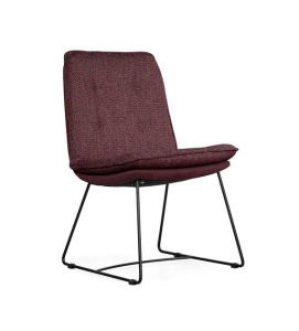SCAUN DINING SOFI, BORDO/NEGRU, STIL MODERN