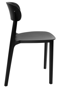 SCAUN DINING/TERASA NIKON, NEGRU, DIN POLIPROPILENA, STIL MODERN B2 - Img 4