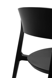 SCAUN DINING/TERASA NIKON, NEGRU, DIN POLIPROPILENA, STIL MODERN B2 - Img 6