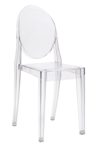 SCAUN DINING VICTORIA, TRANSPARENT, DIN POLICARBONAT, STIL MODERN