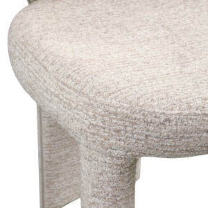 SCAUN DINING, VIOLA, REALIZAT DIN METAL, FURNIR SI TEXTIL, CULOARE ALB/CREM, DESIGN DEOSEBIT, RICHMOND INTERIORS - Img 7