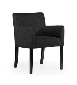 SCAUN DINING VIRGINIA, NEGRU, STIL CLASIC