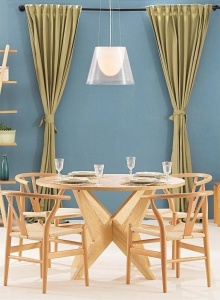 SCAUN DINING WISHBONE, NATUR, DIN LEMN MASIV DE FAG SI FIBRE NATURALE, STIL CLASIC - Img 2