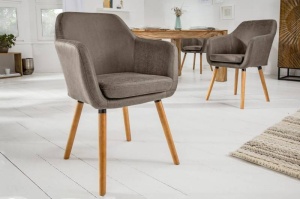 SCAUN ELEGANT, DESIGN VINTAGE, MICROFIBRA, SUPREME