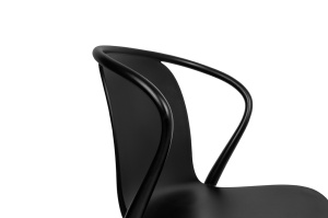 SCAUN EXTERIOR/INTERIOR SPARKS NEGRU, CONFECTIONAT DIN POLIPROPILENA NEAGRA, STIL MODERN - Img 3