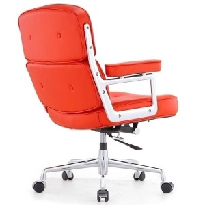 SCAUN/FOTOLIU DIRECTORIAL, ROSU, DIN PIELE NATURALA ICON PRESTIGE PLUS STIL MODERN B2 - Img 4
