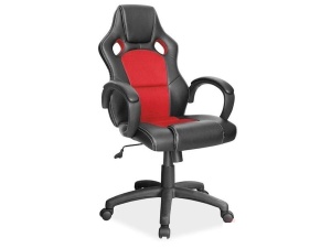 SCAUN GAMING/DIRECTORIAL Q-103 NEGRU/ROSU STIL MODERN