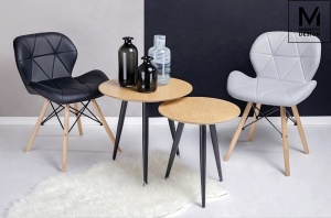 SCAUN GRI DIN PIELE ECOLOGICA KLIPP STIL MODERN B2 - Img 6