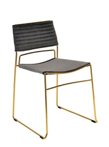 SCAUN GRI DIN VELUR JULIUS STIL MODERN B2