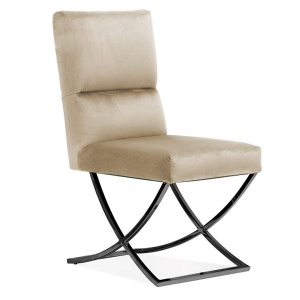 SCAUN LIVING MARCUS, BEJ/NEGRU, STIL MODERN, ATR