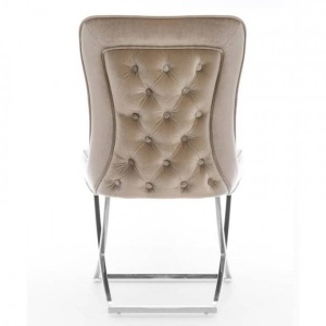 SCAUN LIVING SCARLET, BEJ/NEGRU, STIL MODERN - Img 4