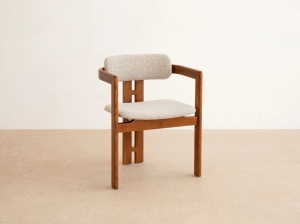 SCAUN LLEVANT, DIN TEXTIL SI LEMN, BEJ/MARO, MICADONI, STIL MODERN