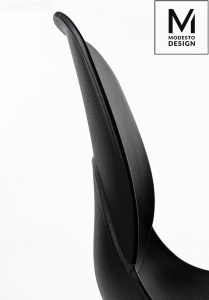SCAUN NEGRU DIN POLIPROPILENA LEAF WOOD STIL MODERN B2 - Img 3