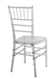 SCAUN PENTRU EVENIMENTE, CHIAVARI AMERICAN, DIN MATERIAL PLASTIC FOARTE REZISTENT, TRANSPARENT, STIVUIBIL - Img 4