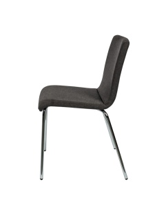 SCAUN PENTRU PROIECTE B2B ISO 24H CR TEXAS TAP NEGRU, CONFECTIONAT DIN OTEL SI TEXTIL - Img 3